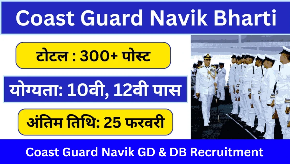 Coast Guard Navik GD & DB Recruitment