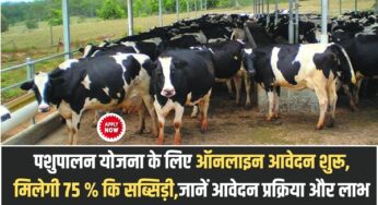 Pashupalan Scheme Online Apply : पशुपालन योजना के लिए ऑनलाइन आवेदन शुरू, मिलेगी 75 % कि सब्सिड़ी,जानें आवेदन प्रक्रिया और लाभ |